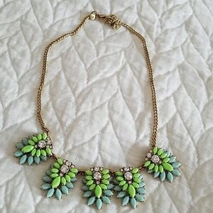 Jcrew Y2K layered gemstone necklace